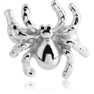 RHODIUM PLATED ATTACHMENT-SPIDER PIERCING