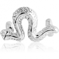 RHODIUM PLATED ATTACHMENT-SNAKE PIERCING