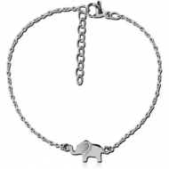 STERLING SILVER 925 BRACELET - ELEPHANT