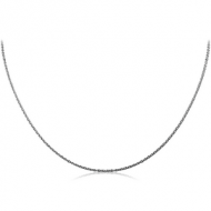 STERLING SILVER 925 CABLE NECK CHAIN 45CMS WIDTH*1.15MM