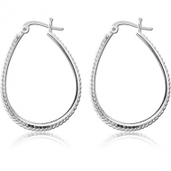 STERLING SILVER 925 HOOP EARRINGS