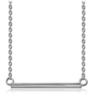 STERLING SILVER 925 NECKLACE WITH PENDANT - BAR
