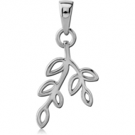 STERLING SILVER 925 PENDANT - LEAF