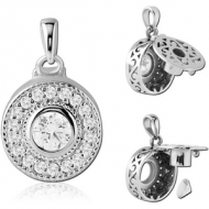 STERLING SILVER 925 JEWELLED PENDANT