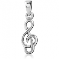 STERLING SILVER 925 PENDANT - MUSIC NOTE