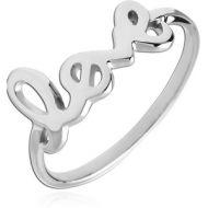 STERLING SILVER 925 RING - LOVE