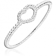 STERLING SILVER 925 RING - DOTTED HEART