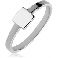 STERLING SILVER 925 RING - SQUARE