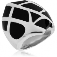 STERLING SILVER 925 RING WITH ONYX