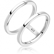 STERLING SILVER 925 RING - TWO CIRCLES