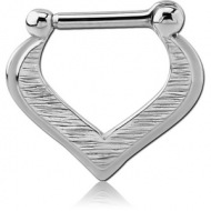 STERLING SILVER 925 HINGED SEPTUM CLICKER