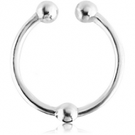 STERLING SILVER 925 ILLUSION RING PIERCING