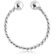STERLING SILVER 925 ILLUSION RING WITH BALL