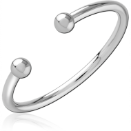 SURGICAL STEEL OPEN RING