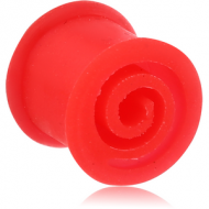 SILICONE DOUBLE FLARED SPIRAL TUNNEL
