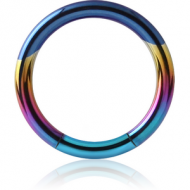 ANODISED TITANIUM SMOOTH SEGMENT RING PIERCING