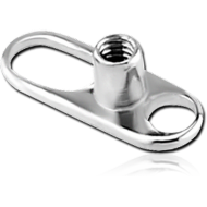 TITANIUM INTERNALLY THREADED DERMAL ANCHOR PIN FOR 1.2MM WITH BIG HOLE