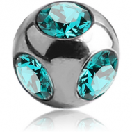 TITANIUM MULTI JEWELLED MICRO BALL PIERCING