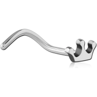 TITANIUM CURVED NOSE STUD