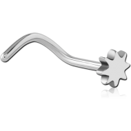 TITANIUM CURVED NOSE STUD