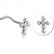 TITANIUM CURVED NOSE STUD