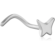 TITANIUM CURVED NOSE STUD