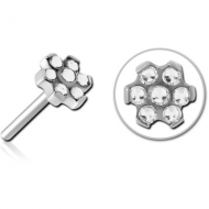 TITANIUM JEWELLED THREADLESS ATTACHMENT PIERCING