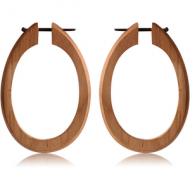 ORGANIC WOODEN EARRINGS PAIR TRIBAL