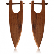 ORGANIC WOODEN EARRINGS PAIR TRIBAL