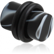 UV ACRYLIC STRAIGHT MARBLE PLUG