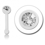 UV ACRYLIC JEWELLED NOSE BONE PIERCING