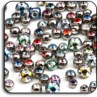 VALUE PACK OF MIX TITANIUM JEWELED BALLS FOR 1.2MM 