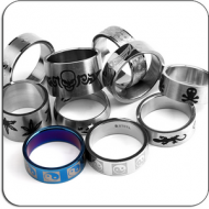 VALUE PACK OF MIX PACK OF STAINLESS STEEL MENS SIZE RINGS 