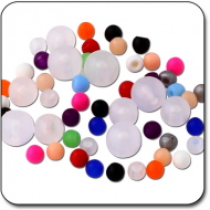 VALUE PACK OF MIX BIOFLEX PUSH FIT BALL 1.2 MM 