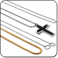 VALUE PACK OF MIX STAINLESS STEEL NECK CHAIN PIERCING