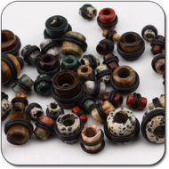 VALUE PACK OF MIX ORGANIC STONE TUNNELS PIERCING