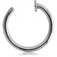 14K WHITE GOLD OPEN NOSE RING PIERCING