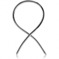 SURGICAL STEEL FISH HOOK-TWIST PIERCING