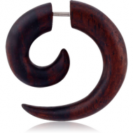 ORGANIC WOODEN FAKE SPIRAL BLACK WOOD-SONO