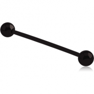 BIOFLEX BARBELL WITH BLACK PVD TITANIUM BALLS PIERCING