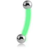 BIOFLEX CURVED BARBELL WITH STEEL BALLS PIERCING