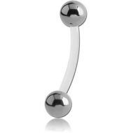 BIOFLEX CURVED BARBELL WITH TITANIUM BALLS PIERCING