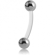 BIOFLEX CURVED BARBELL WITH TITANIUM BALLS