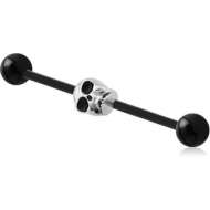 BIOFLEX INDUSTRIAL BARBELL ADJUSTABLE SLIDING CHARM WITH UV ACRYLIC BALLS