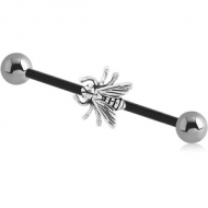 BIOFLEX INDUSTRIAL BARBELL ADJUSTABLE SLIDING CHARM WITH STEEL BALLS