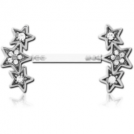 BIOFLEX PUSH FIT JEWELLED NIPPLE BARBELL PIERCING