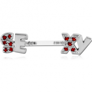 BIOFLEX PUSH FIT JEWELLED NIPPLE BARBELL - SE XY PIERCING