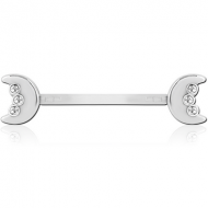 BIOFLEX PUSH FIT JEWELLED NIPPLE BARBELL PIERCING