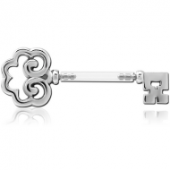 BIOFLEX PUSH FIT NIPPLE BARBELL - KEY PIERCING