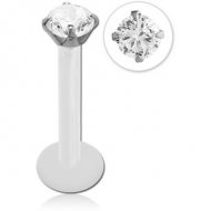 BIOFLEX INTERNAL LABRET WITH JEWELLED SURGICAL STEEL ATTACHMENT PIERCING